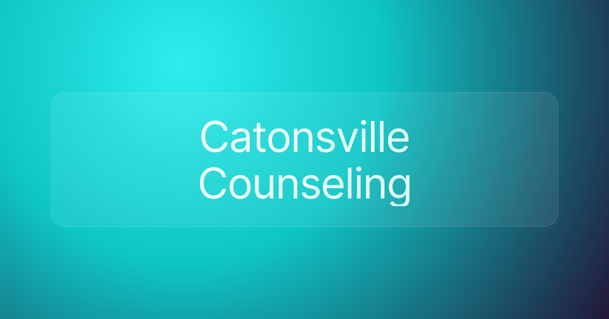 Catonsville Counseling