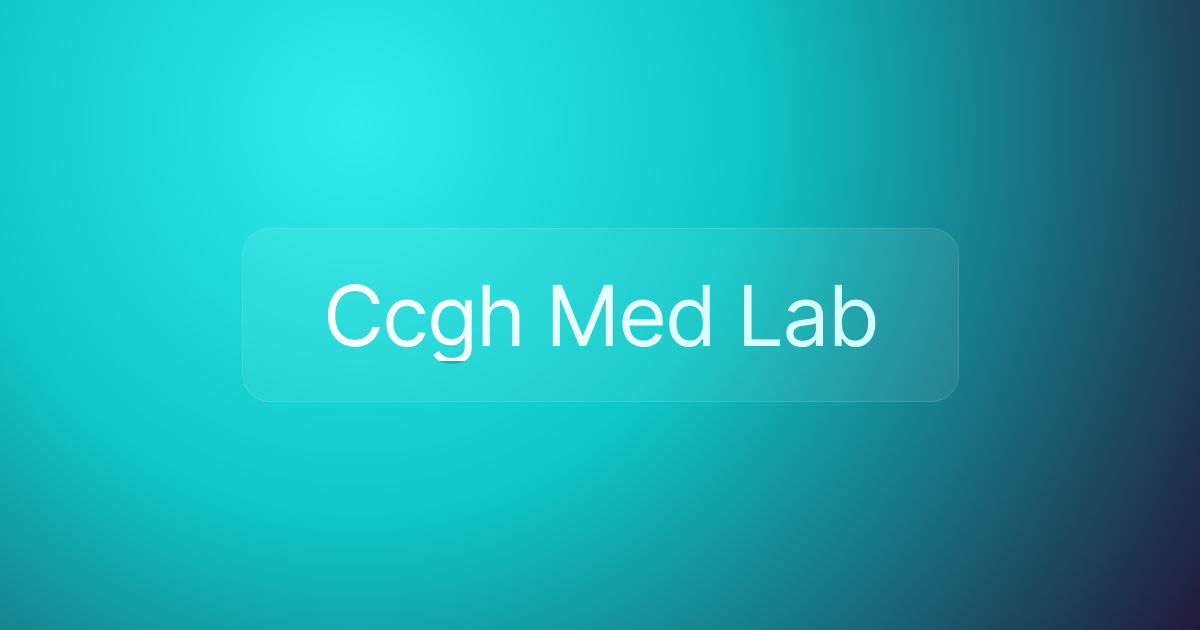 Ccgh Med Lab