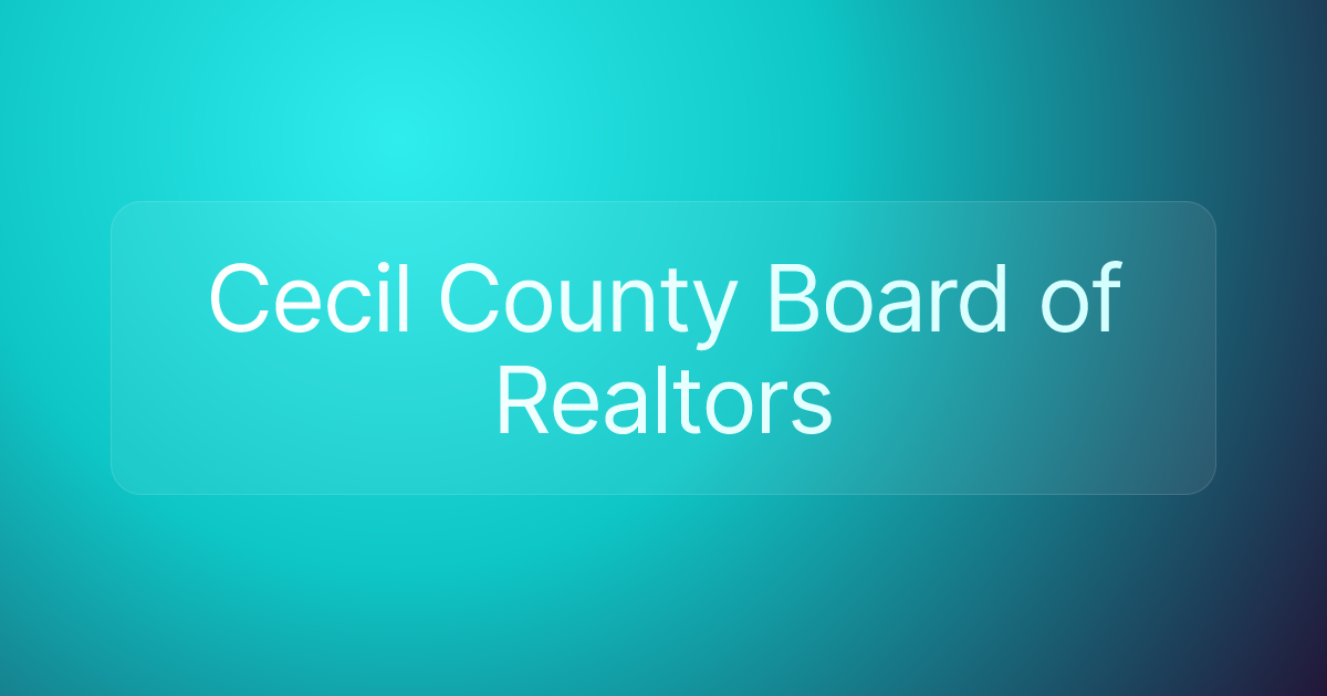Cecil County Board of Realtors