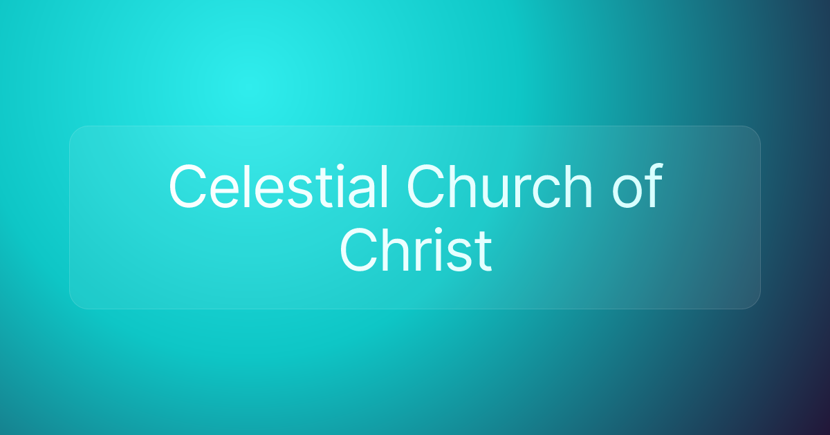Celestial Church of Christ