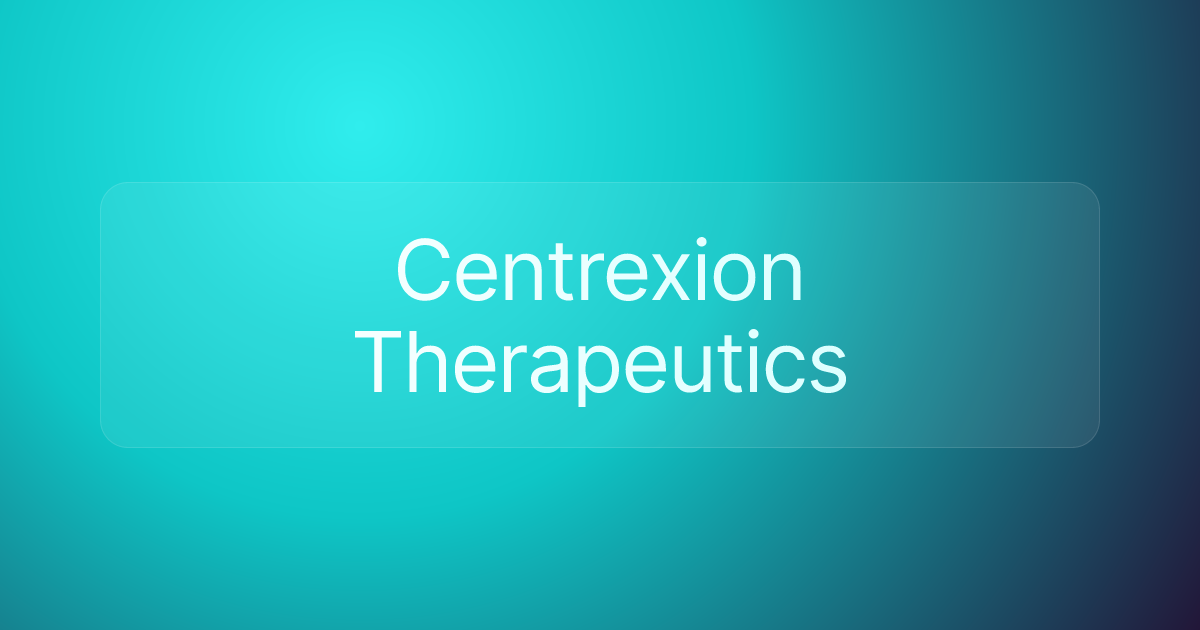 Centrexion Therapeutics