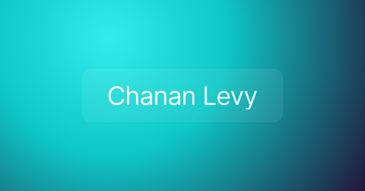 Chanan Levy