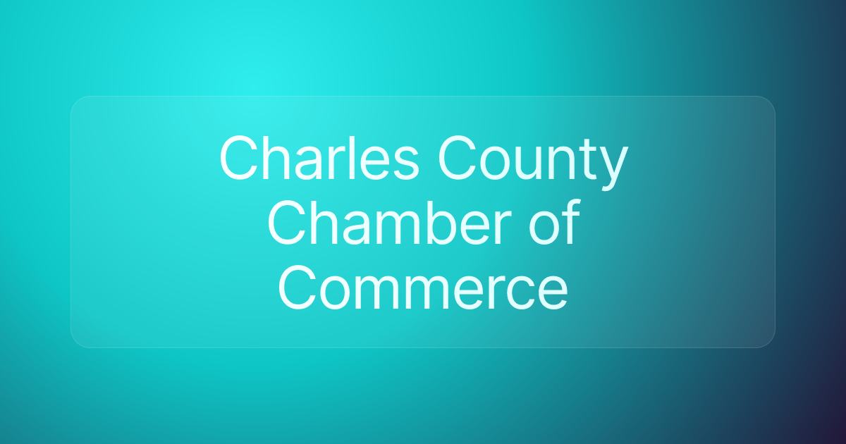 Charles County Chamber of Commerce