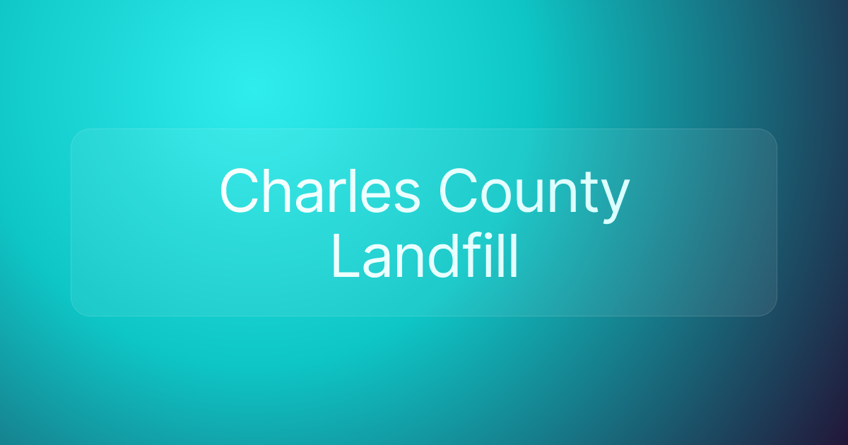 Charles County Landfill