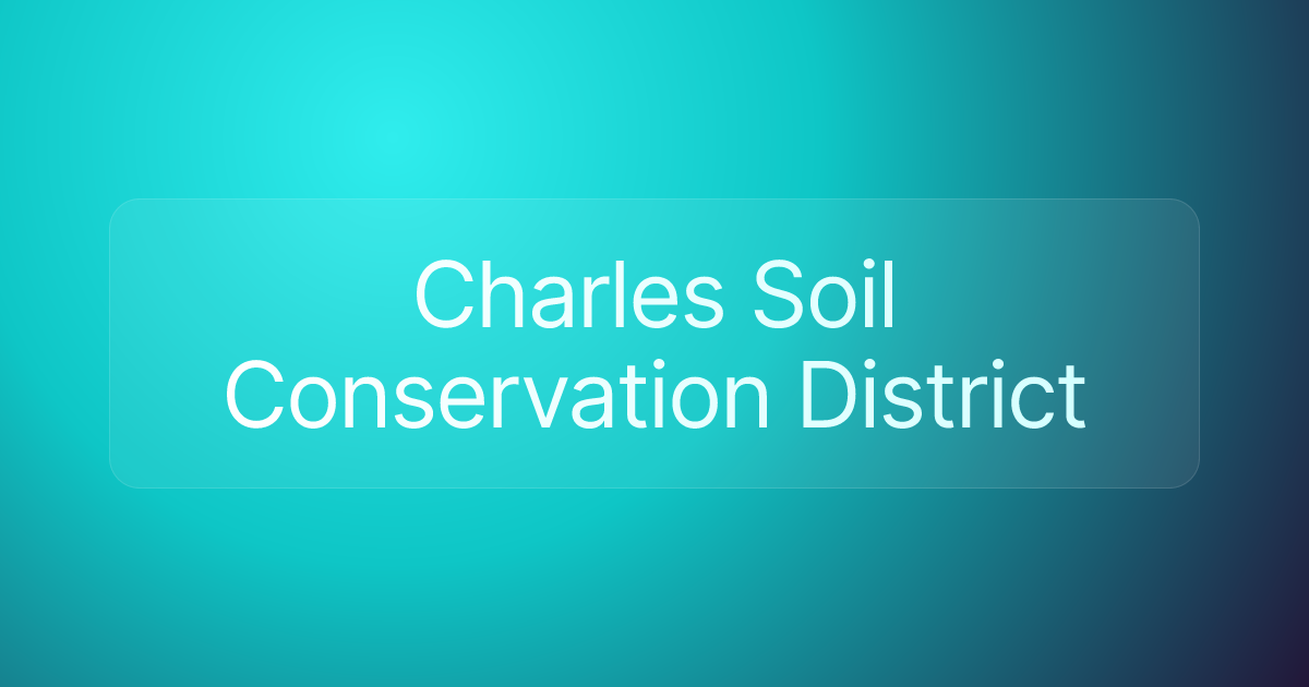 Charles Soil Conservation District