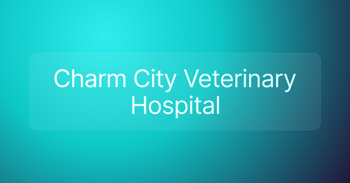 Charm City Veterinary Hospital