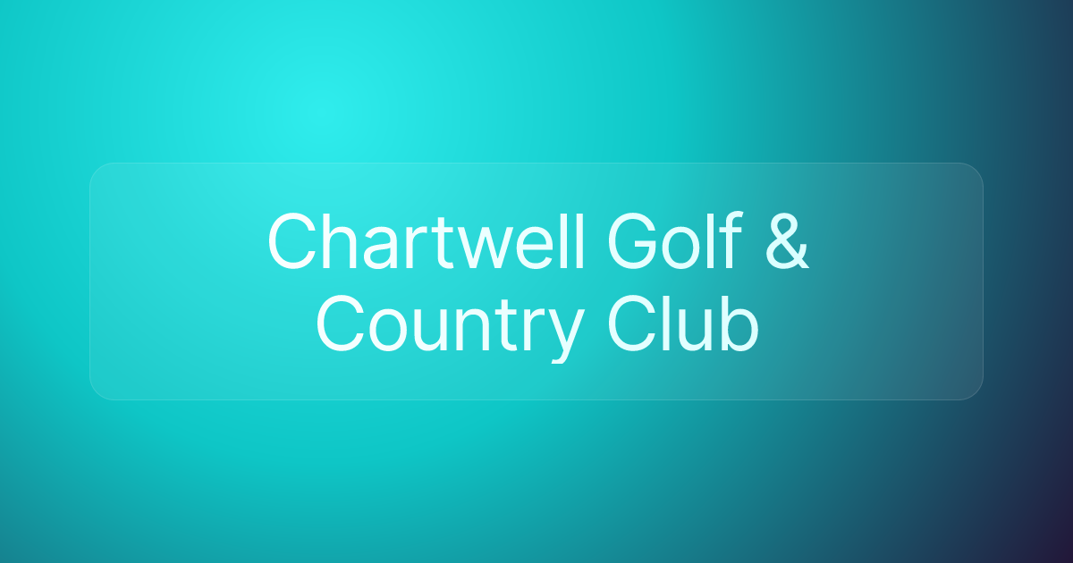 Chartwell Golf & Country Club