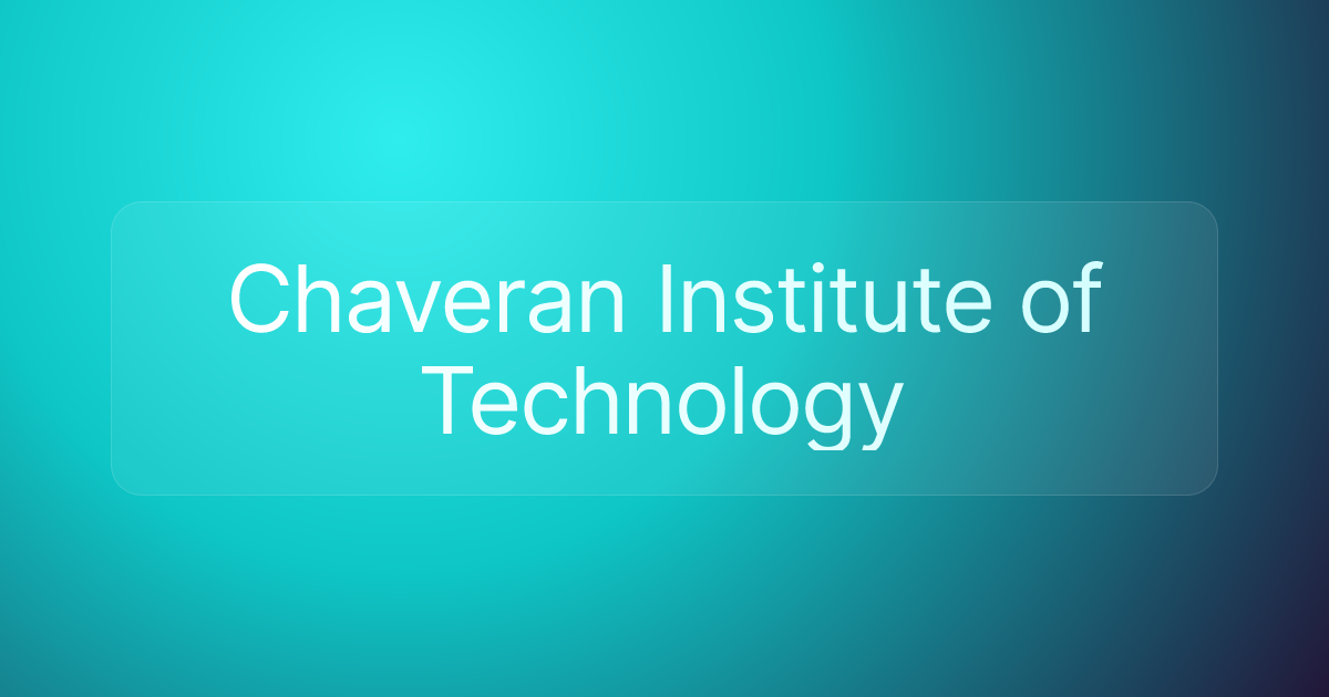 Chaveran Institute of Technology