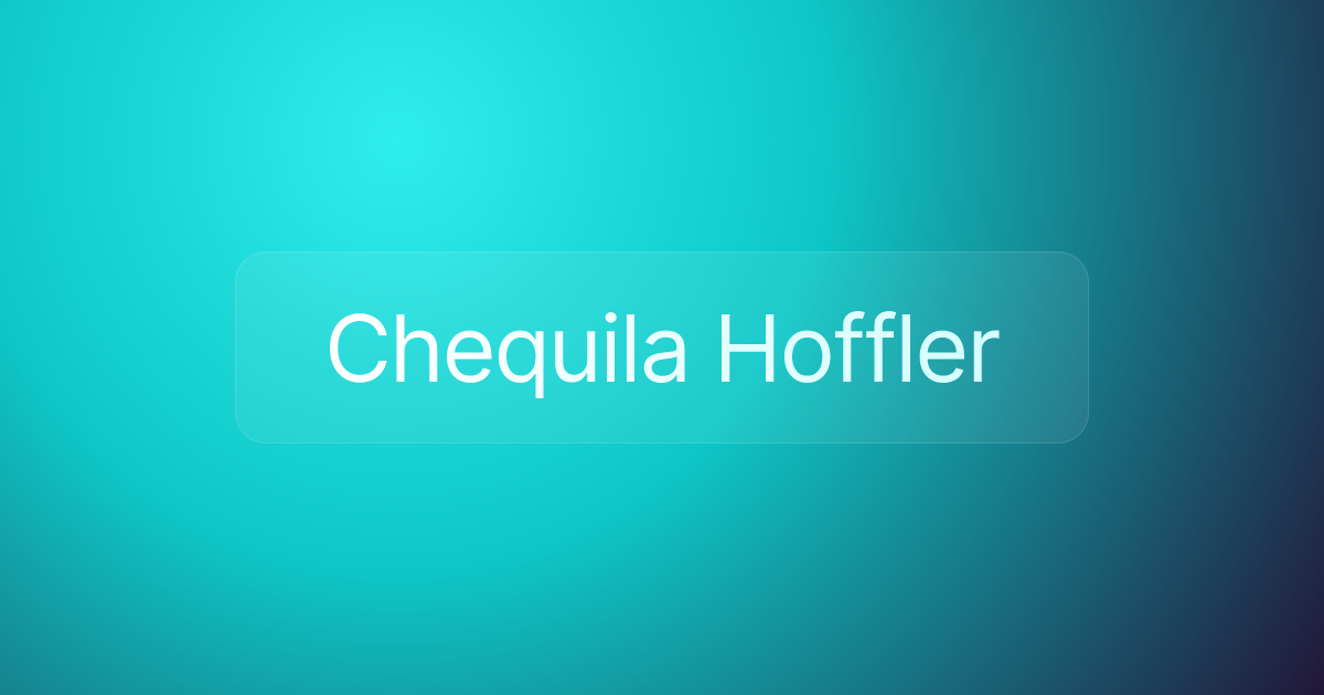 Chequila Hoffler