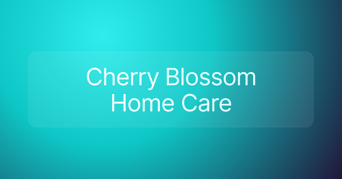 Cherry Blossom Home Care