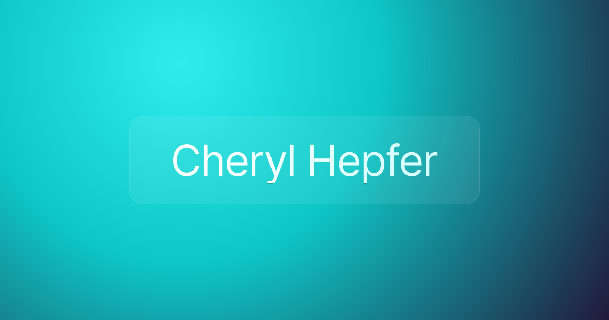 Cheryl Hepfer