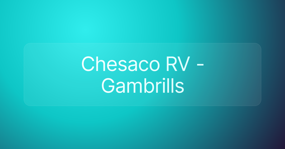 Chesaco RV - Gambrills