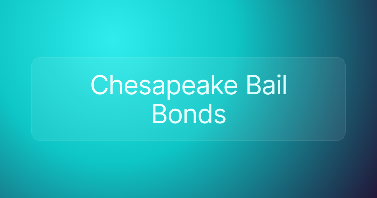 Chesapeake Bail Bonds