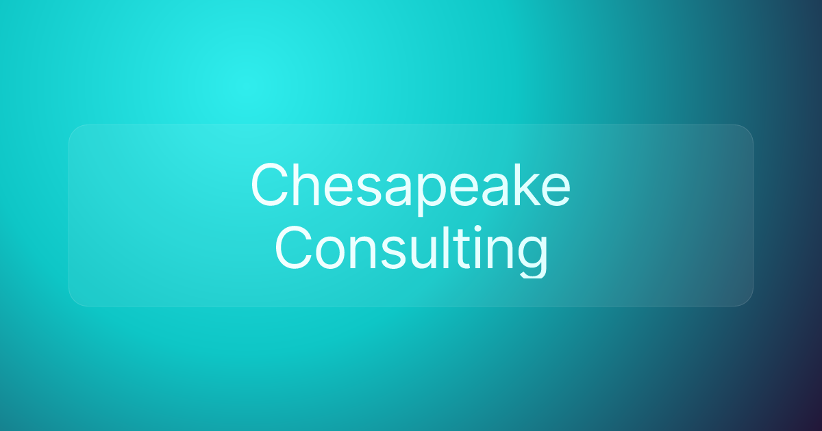 Chesapeake Consulting