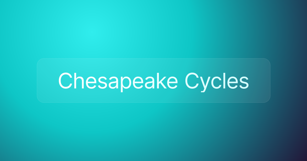 Chesapeake Cycles