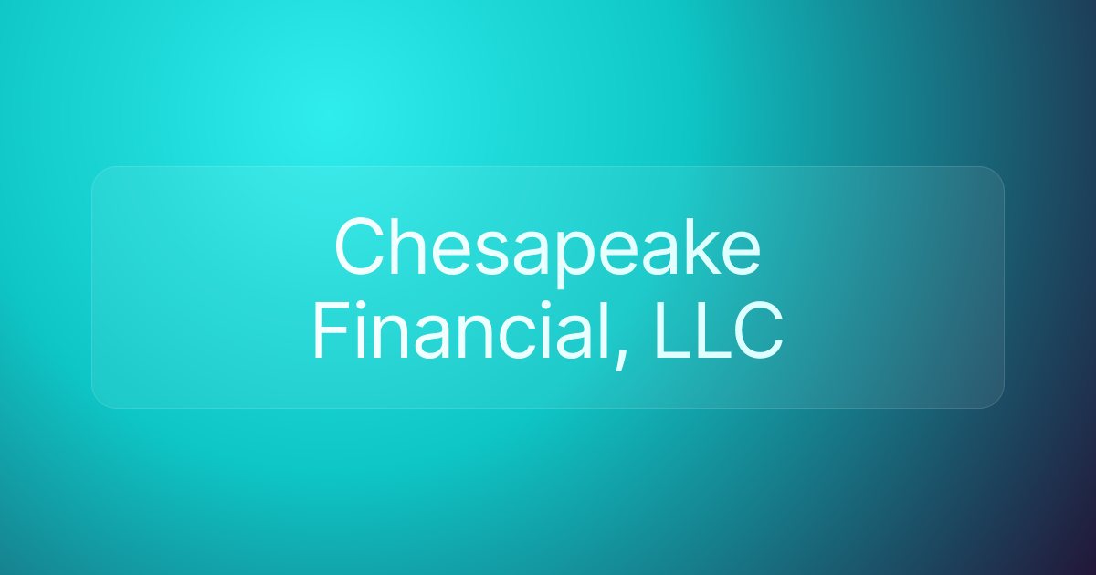 Chesapeake Financial, LLC