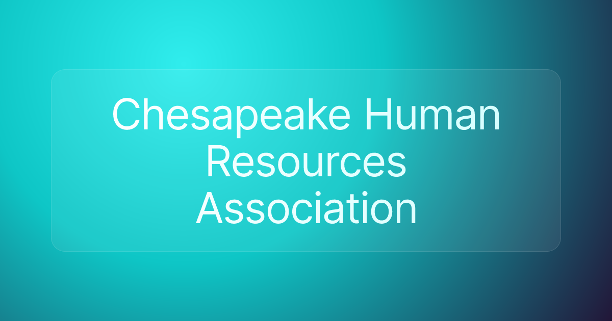 Chesapeake Human Resources Association