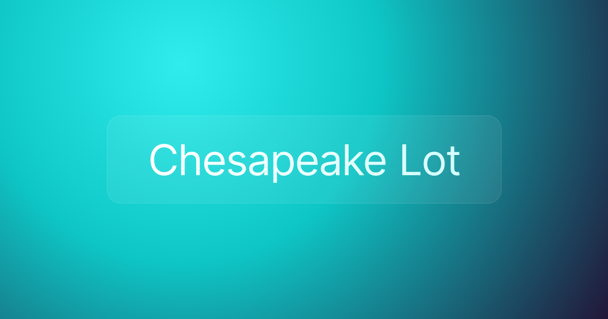Chesapeake Lot