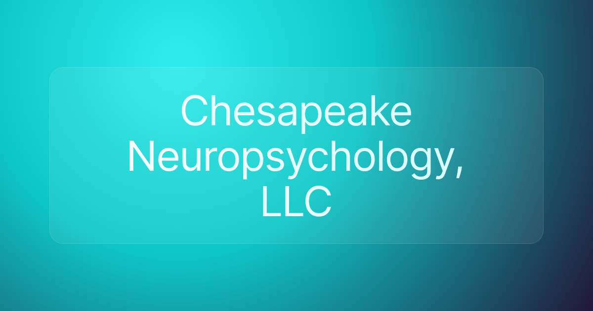 Chesapeake Neuropsychology, LLC