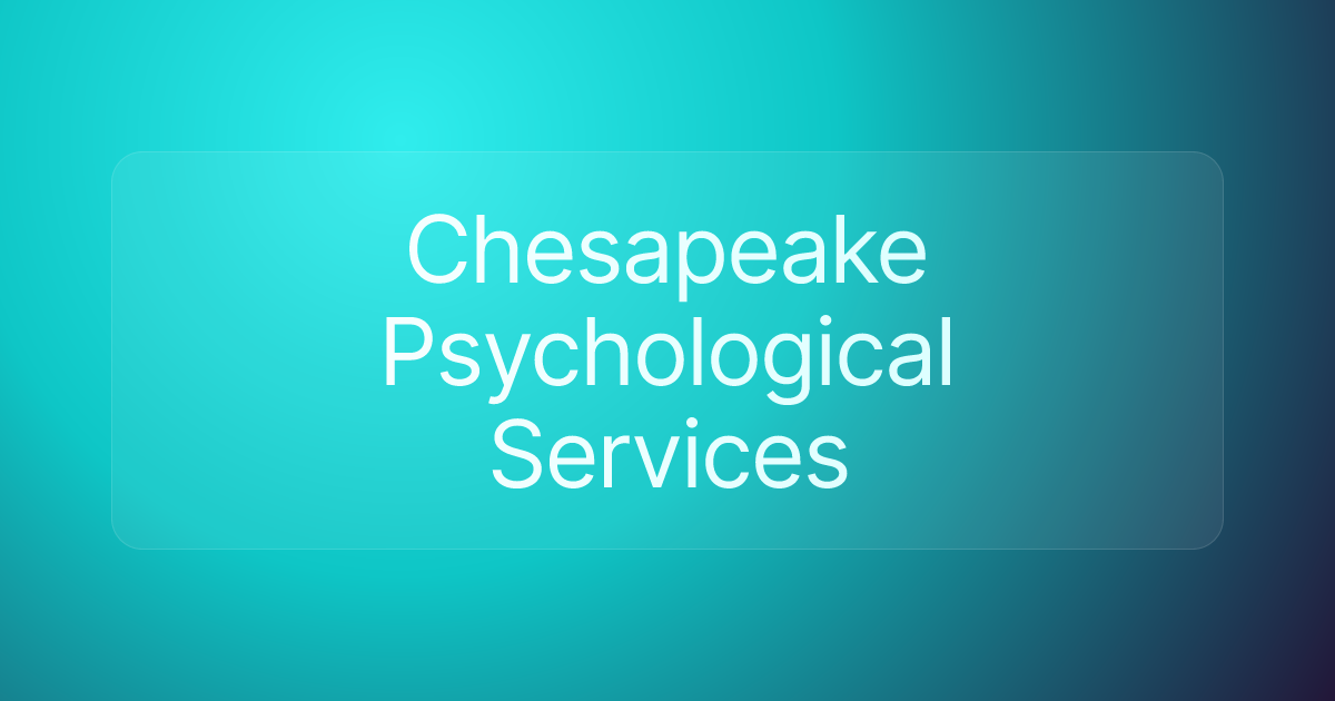 Chesapeake Psychological Services