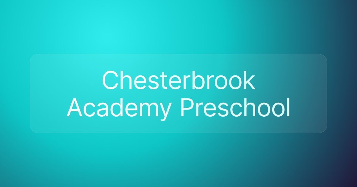 Chesterbrook Academy Preschool
