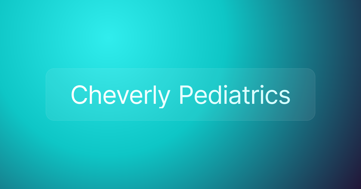 Cheverly Pediatrics