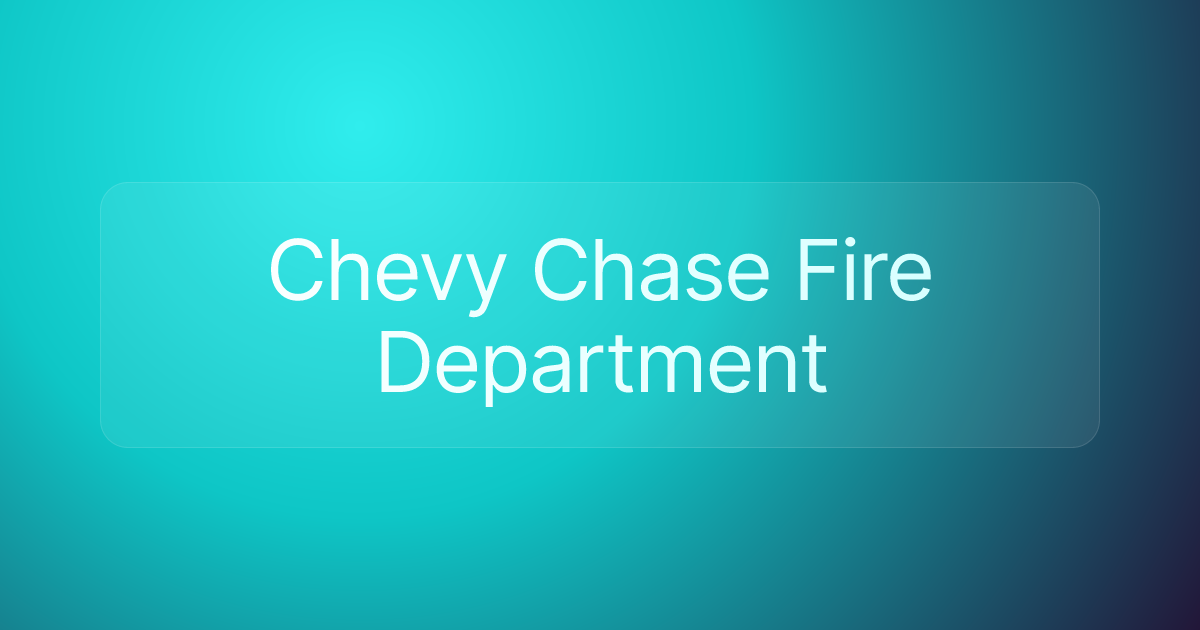 Chevy Chase Fire Department