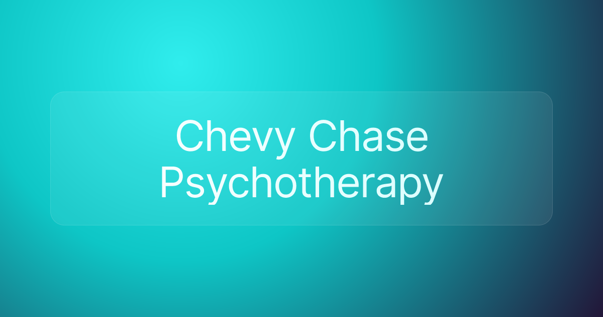 Chevy Chase Psychotherapy