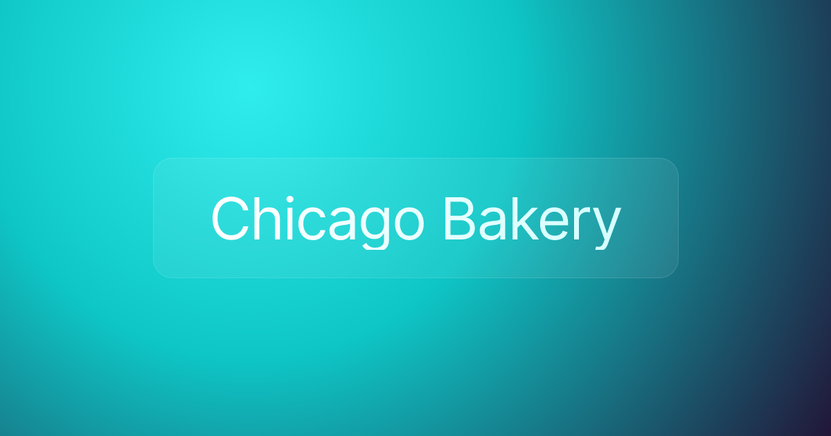 Chicago Bakery