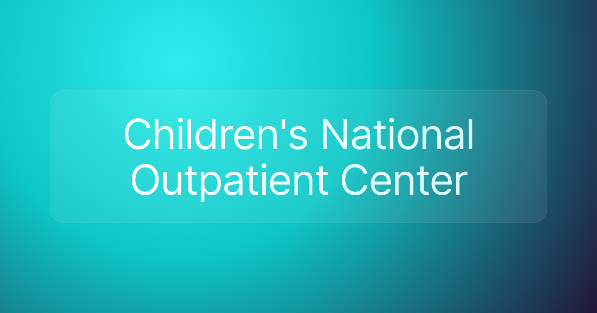Children's National Outpatient Center