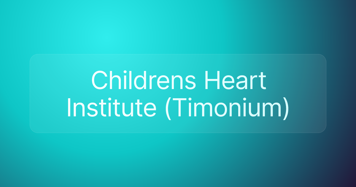 Childrens Heart Institute (Timonium)