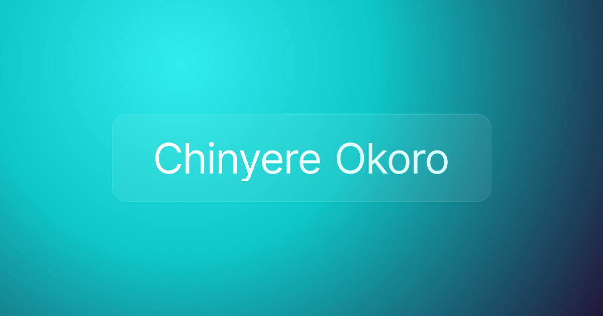 Chinyere Okoro