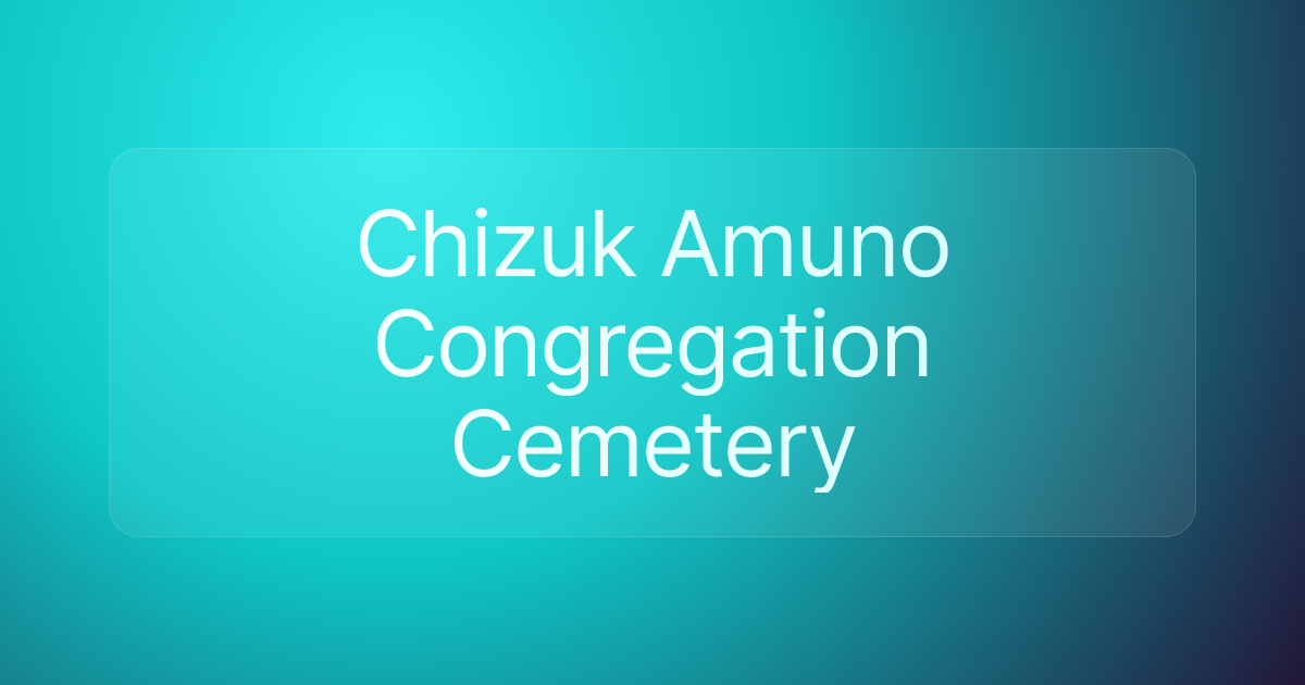 Chizuk Amuno Congregation Cemetery
