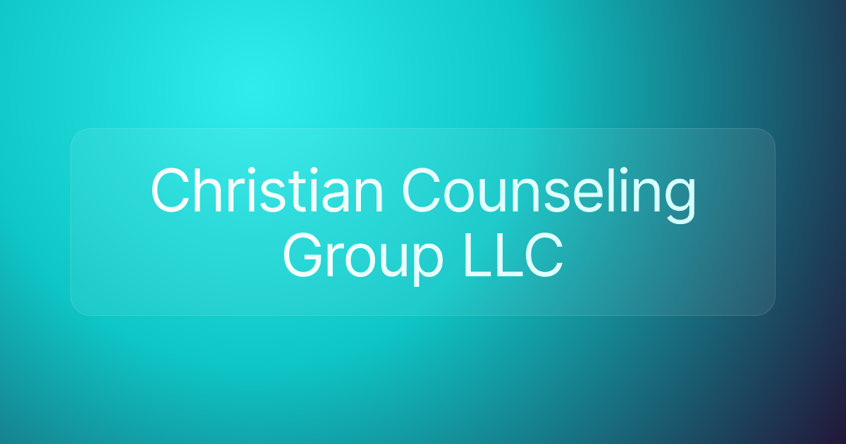 Christian Counseling Group LLC