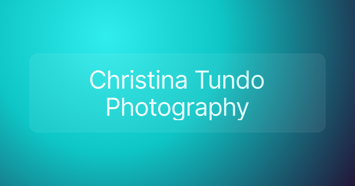 Christina Tundo Photography