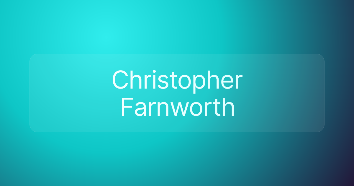 Christopher Farnworth