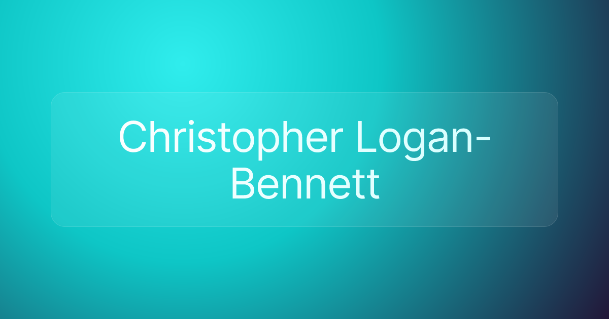 Christopher Logan-Bennett
