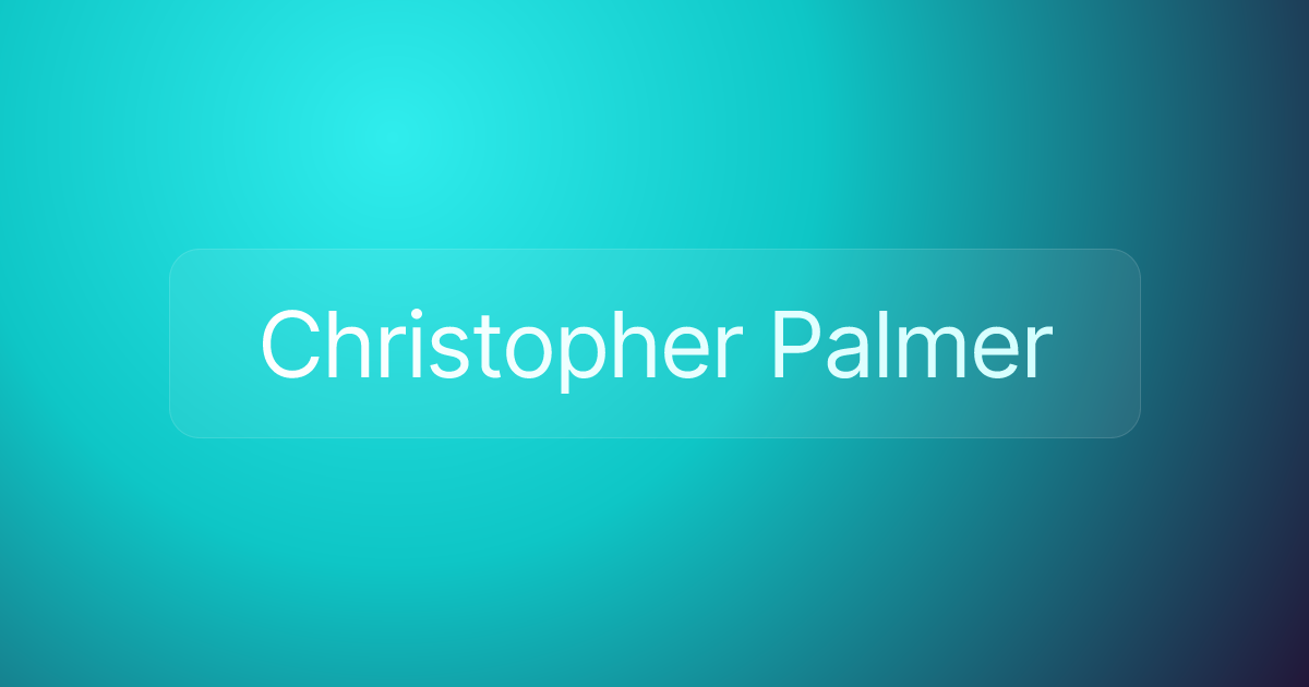 Christopher Palmer