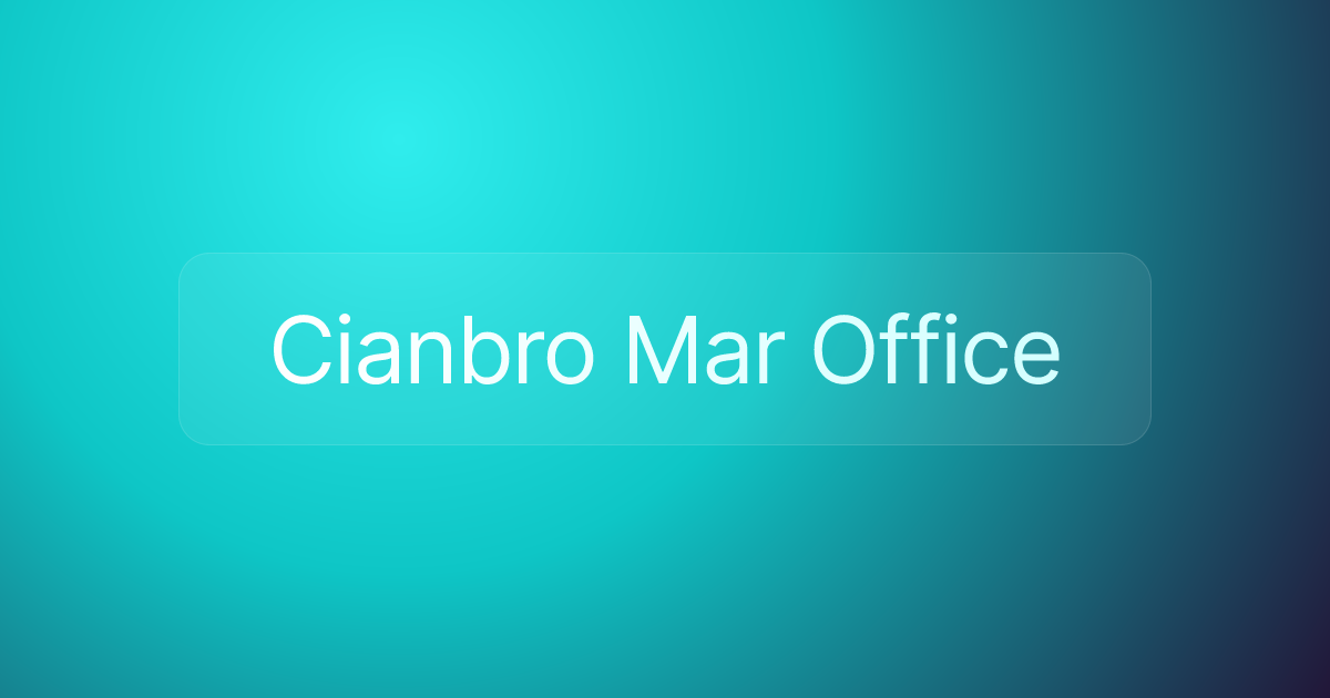 Cianbro Mar Office