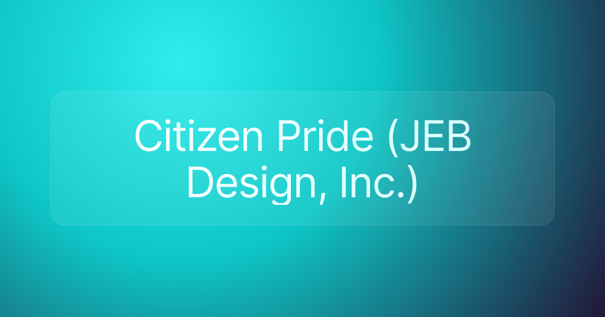 Citizen Pride (JEB Design, Inc.)
