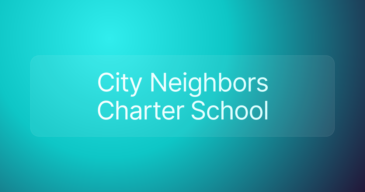 City Neighbors Charter School