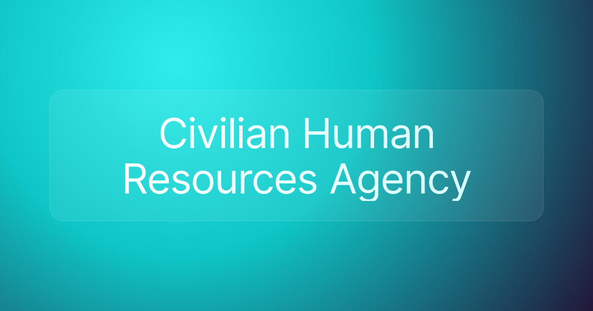 Civilian Human Resources Agency