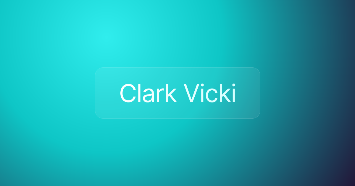 Clark Vicki