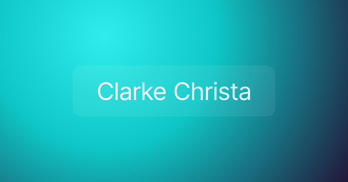 Clarke Christa