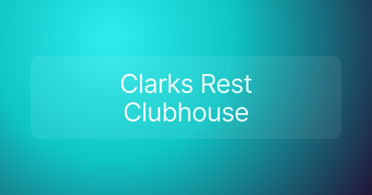 Clarks Rest Clubhouse