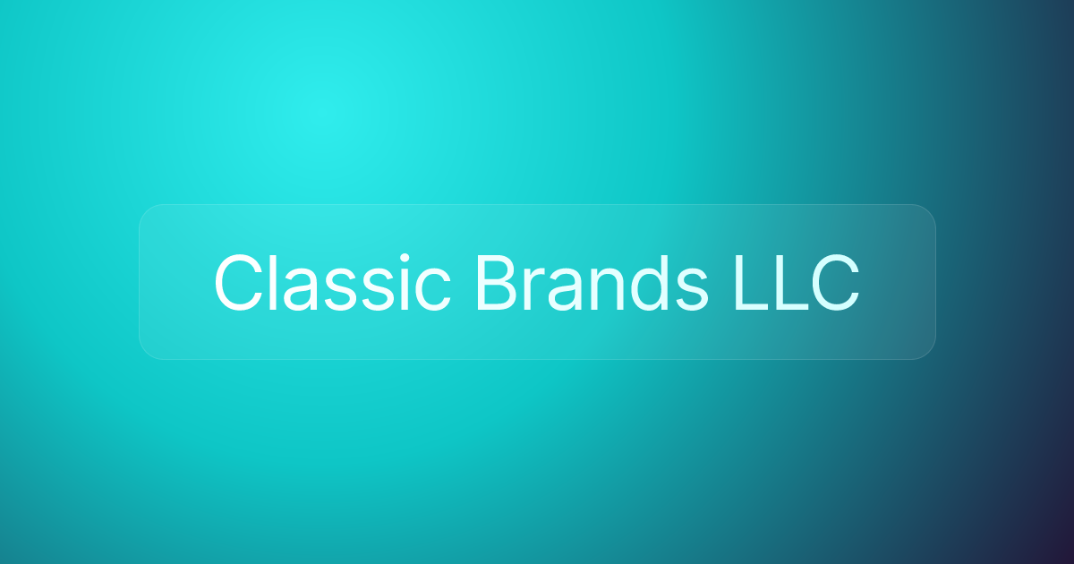 Classic Brands LLC
