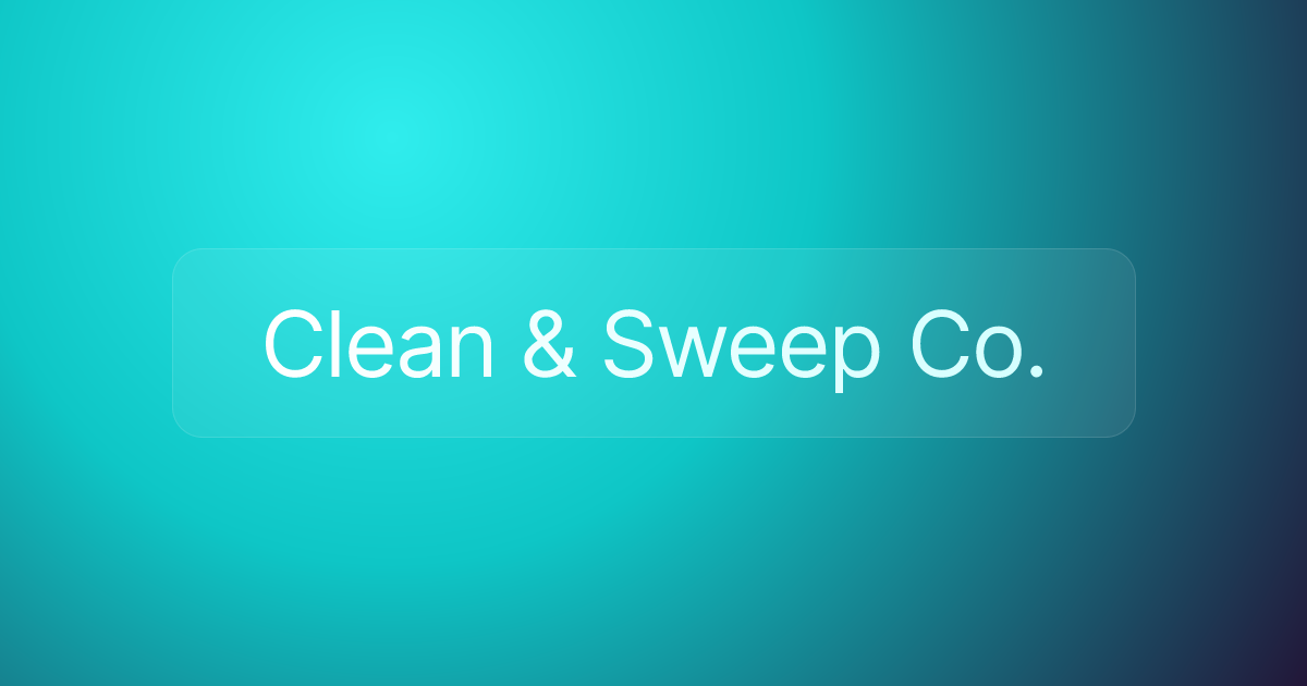 Clean & Sweep Co.