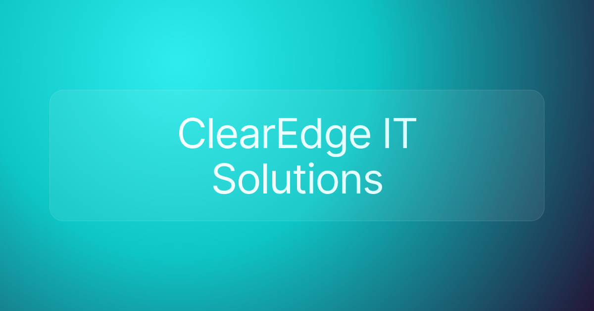 ClearEdge IT Solutions