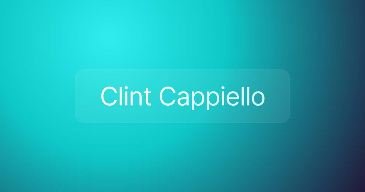 Clint Cappiello