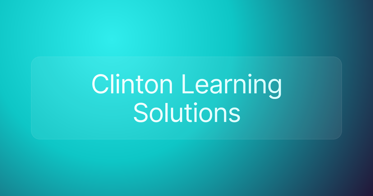 Clinton Learning Solutions